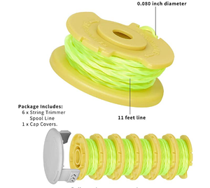 <strong>Ryobi</strong> One PLUS+ AC80RL3 OEM .080 Inch Twisted Line and Spool Replacement for <strong>Ryobi</strong> 18v, 24v, and 40v Cordless <strong>Trimmers</strong> - Product Image 2