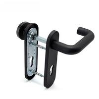 Fabricant chinois, marché israélien et russe, poignée de porte en nylon noire, anti-feu, poignée de porte moderne avec serrure à levier