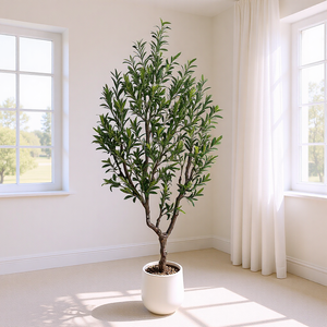 Arbre d'<span class=keywords><strong>olivier</strong></span> artificiel en gros de 160/180 cm, <span class=keywords><strong>grande</strong></span> plante décorative d'intérieur <span class=keywords><strong>pour</strong></span> salon, sur pied avec <span class=keywords><strong>pot</strong></span> - Product Image 3