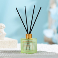 Diffuseurs à bâtonnets d'aromathérapie sans alcool et sans flamme, longue durée, en verre irrégulier, sans BPA, faits à la main, autonomie 1 mois