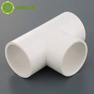 Chinese supplier wholesale customizable 4 inch three ways pipe tee pipe fitting plastic pipe fittings pvc
