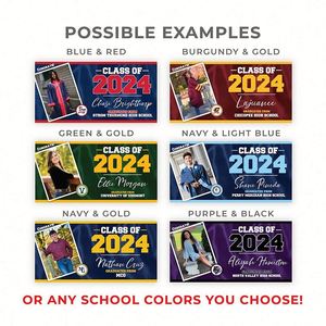 Customized Graduation Out Door <b>Banner</b> Vinyl Custom Senior Photo Yard Signs Party Favors Graduation Gifts 2025 - Product Image 6