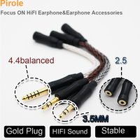Nouvelle arrivée câble adaptateur HIFI 8 core OCC 2.5 femelle à 3.5 à 4.4 câble équilibré pour accessoires de casque Moondrop PS4