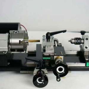 <span class=keywords><strong>Torno</strong></span> manual de doble mandril para reparación de tacos de billar con cuerpo de fundición, base de aluminio y accesorios - Product Image 5