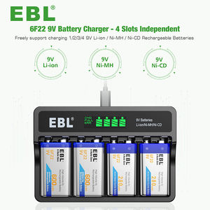 <span class=keywords><strong>Chargeur</strong></span> <span class=keywords><strong>de</strong></span> batterie intelligent EBL LCD <span class=keywords><strong>9</strong></span> V pour batteries rechargeables <span class=keywords><strong>9</strong></span> <span class=keywords><strong>volts</strong></span> Lithium-ion / Ni-MH / Ni-CD - Product Image 2