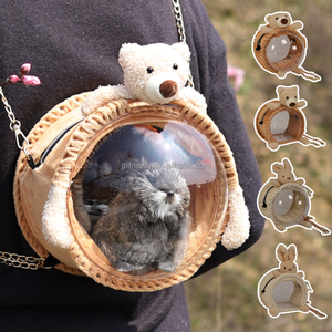 Zaino Traspirante per Piccoli Animali Domestici, Borsa Trasparente per Trasporto Pappagalli, Conigli e Criceti - Product Image 1