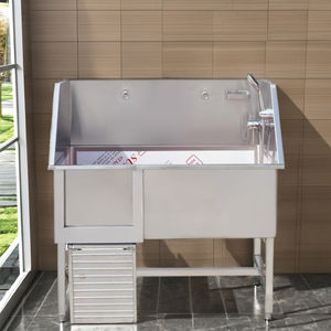 Baignoires professionnelles en acier inoxydable de toilettage pour chiens fabricant OEM de haute qualité bain PP durable nettoyage de bain pour animaux de compagnie - Product Image 4