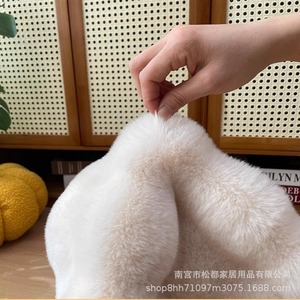 Round Plush Pet Bed <b>Mat</b> Soft Fluffy <b>Cat</b> Sleeping Cushion Four Seasons Warm Floor Pad For Indoor <b>Cats</b> - Product Image 3