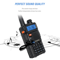 Radio bidirectionnelle portable Baofeng UV-5R 5W avec batterie 1800mAh, double bande, radio FM, radio amateur baofenguv5r baofeng uv 5r