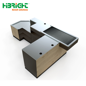 รูปลักษณ์ทันสมัยคุณภาพสูง หน้าจอความละเอียดสูง เคาน์เตอร์ชำระเงินอัตโนมัติพร้อมสายพานเคลื่อนที่ - Product Image 4