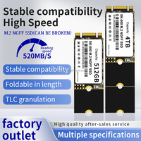 SSD M.2 NGFF SATA 64GB Baru, Panjang Dapat Disesuaikan untuk Ukuran 2242/2260/2280, Nirkabel untuk Laptop dan Penggunaan Hard Drive Eksternal