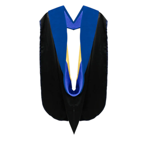 2025 tùy chỉnh Deluxe tiến sĩ tốt nghiệp mui xe PHD màu xanh đậm/Maroon/Vàng kết hợp - Product Image 1