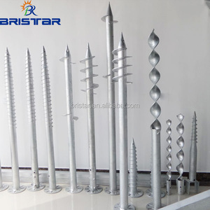Pieux hélicoïdaux Bristar avec bride, sur mesure pour le montage solaire - Product Image 4