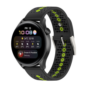 สายนาฬิกาอัจฉริยะใหม่20 22มม. สำหรับนาฬิกา Huawei GT3 GT 3 42 46มม. สายรัดข้อมือ GT 2 GT2 Pro watchband ซิลิโคนสายรัดข้อมือ - Product Image 3