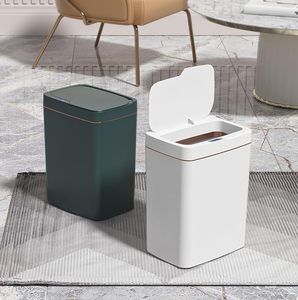 Poubelle intelligente électronique automatique en plastique, étanche, avec capteur de mouvement et couvercle, pour la maison, le mur, la cuisine ou la salle de bain - Product Image 4