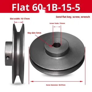 Poulie de courroie en V en fer pour moteur de décélération 1B OEM 60mm 70mm 80mm 90mm 100mm 110mm 120mm 130mm - Product Image 5