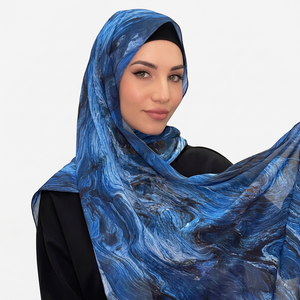 Low MOQ Custom Printed Polyester <b>Hijab</b> Scarf Women Soft Long Muslim Headscarf Wholesale Direct Factory Export Quality Supplier - Product Image 6