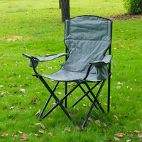 Chaise de plage pliable moderne en acier inoxydable avec dossier confortable en Oxford, légère et durable pour les loisirs en plein air