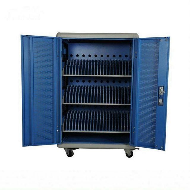 New Design Charging Cart for Tablets USB Movable Tablet Laptop Security Charging Trolley with Wheels