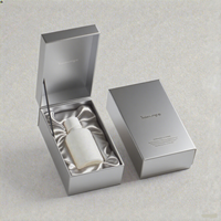 Boîte-cadeau en carton à tiroir rigide haut de gamme impression de logo personnalisé feuille d'or stratification mate gaufrage éponge boîte de parfum