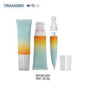 Emballage recyclable pour soins de la peau, flacon d'huile corporelle personnalisé avec brosse, tube de lavage du visage avec brosse en nylon - Product Image 2