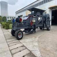 Concasseur mobile sur roues YDPZ300-2160 pour le recyclage des déchets de carrière et de déchets de chantier