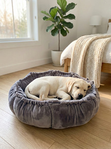 Hochwertiges Abnehmbares Reinigungsgeeignetes Katzen- und Hundebett für den Winter, Dick und Warm, Kristall-Superplüsch Haustierbett - Product Image 6