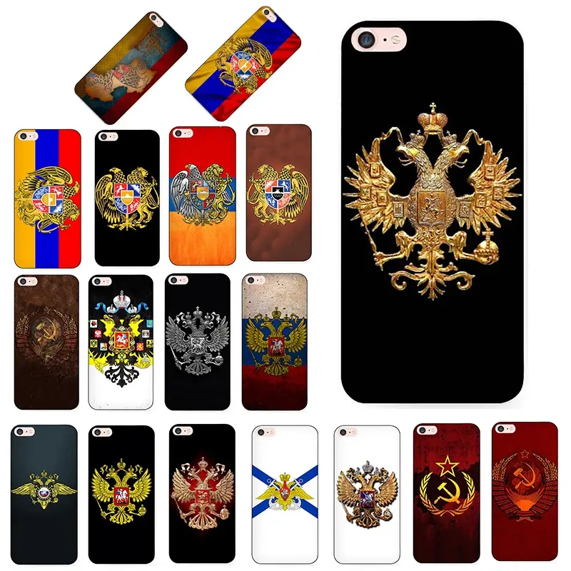 rmenia russia Flag coat of arms soft tpu Silicone phone case for iPhone 8 7 6S Plus X XS MAX XR 5S 11pro max shell 12 Pro Max