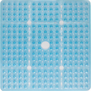 Alfombrilla de Ducha Cuadrada Antideslizante de PVC Sólido de 70x70CM con Ventosas Fuertes, Orificios de Drenaje, Ecológica <span class=keywords><strong>y</strong></span> Antibacteriana para la Seguridad del Baño - Product Image 3