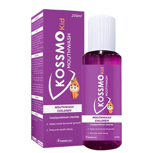 KOSSMO KID rince-bouche pour enfants et adultes Nettoie et rafraîchit la bouche et la gorge flacon de 200ml de haute qualité ou personnalisé - Product Image 2