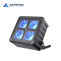 Lampu Sorot LED Bertenaga Baterai DMX512 2.4G Nirkabel IP65 Tahan Air 4x20W RGBAW+UV Uplight untuk Acara Pernikahan
