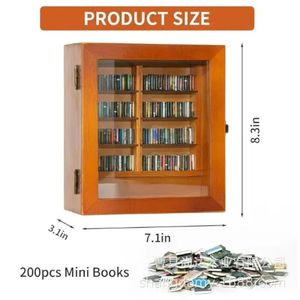 Nueva caja de almacenamiento de libros miniatura de madera, adorno de escritorio antiestrés con micro balanceo para aliviar el estrés, decoración para la sala de estar. - Product Image 4