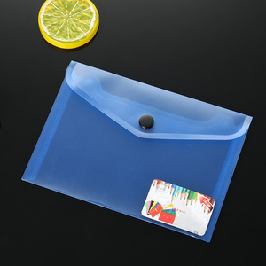 Tùy chỉnh trường văn phòng phẩm tài liệu Pouch <span class=keywords><strong>A4</strong></span> nút tập tin Pocket nhựa PVC thư mục tập tin - Product Image 5