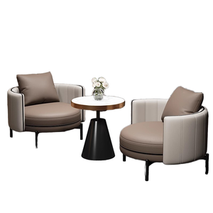 Chaise de canapé simple de luxe italienne moderne pour table de négociation de réception légère pour salon de beauté vente d'hôtel - Product Image 6