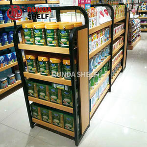 Haute qualité Gongduola usine directe acier bois combinaison supermarché étagère dépanneur présentoir Type de support en métal - Product Image 1