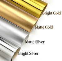 Papier d'emballage en aluminium doré métallisé à la vente