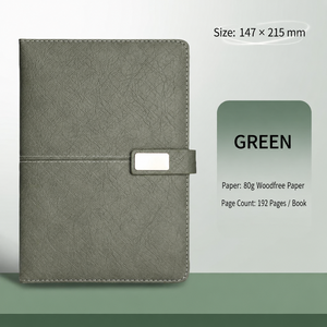 Service OEM/ODM – Clé USB en PU à couverture rigide, coffret cadeau d'affaires, agenda A5 personnalisable, carnet de notes pour étudiants - Product Image 4