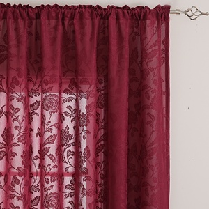 Nuove Tende Trasparenti in Pizzo Floreale Creativo per Finestre, Tende Bordeaux e Bianche per Soggiorno - Product Image 3