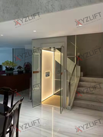 Ascensore Idraulico Compatto per Villa a 2-4 Piani, Approvato CE, 320kg/400kg/630kg, con Vano, per Interni