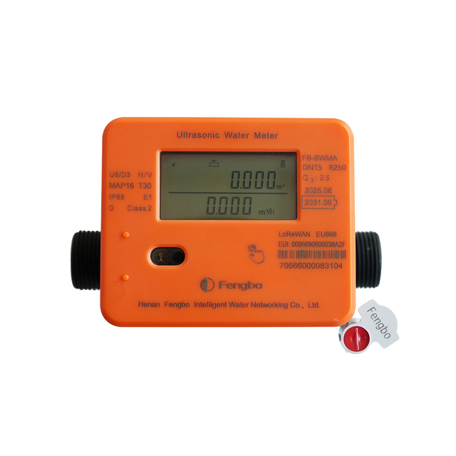 DN15 Valve Control Smart Water Meter R250 Ip68 Prepaid Digital Water Meter LoRaWAN Wireless Ultrasonic Water Meter Manufacturer