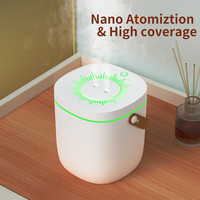 Humidificateur ultrasonique à brume froide LED 3L grande capacité, 7 couleurs, veilleuse, aromathérapie aux huiles essentielles, pour extérieur et maison