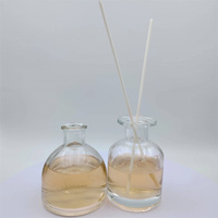 Diffuseur de parfum en verre transparent de luxe personnalisé 30ml 50ml 100ml 150ml 200ml avec boîte