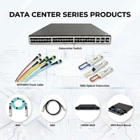Módulo Multiplexor CWDM de 8 Canales, Caja ABS, 1270-1610nm, Conector LC/UPC, Multiplexor Óptico Pasivo para Extensión de Red de Fibra Óptica