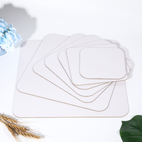 Plateau à gâteau rond double face personnalisé avec logo OEM, en carton blanc enduit, qualité alimentaire, vente en gros, base de tambour à gâteau pour boulangerie