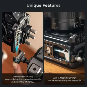 ชุดอุปกรณ์ปลดเร็ว HawkLock รุ่น 4825 สำหรับ <span class=keywords><strong>LUMIX</strong></span> <span class=keywords><strong>GH7</strong></span>/GH6 ชุดด้ามจับด้านบนและตัวหนีบสายเคเบิลสำหรับ USB-C - Product Image 4