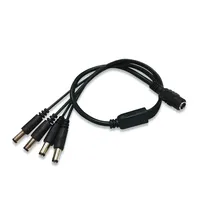 Cable Divisor de Alimentación CC 5.5x2.1mm 1 Entrada 2/4/8 Salidas, Adaptador de Cámara IP POE, Cable de Extensión para Probador de CCTV