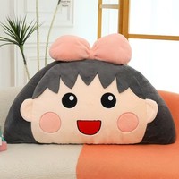 Nouveau style transfrontalier, coussin de dos en peluche en fibre de polyester à motif de dessin animé, coussin de câlin pour chevet, cadeau pour petite amie, prix de machine à griffes