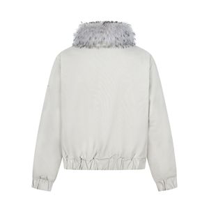 Chaqueta de Algodón con Cuello Alto y Cremallera, Bordada, Estilo Retro Americano, Creativa y Divertida, para Hombre y Mujer, Abrigo Cálido y Versátil para Invierno 2025 - Product Image 3