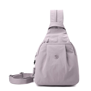 Nueva mochila de lona lavada a la moda para mujer, bolso de pecho ligero y sencillo, bolso de viaje versátil para primavera, bolso de viaje de 10-25L - Product Image 5