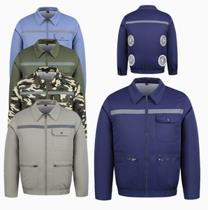 Vêtements climatisés pour hommes et femmes, vêtements fins anti-stroke thermique avec ventilateur, rechargeables et rafraîchissants - Product Image 3